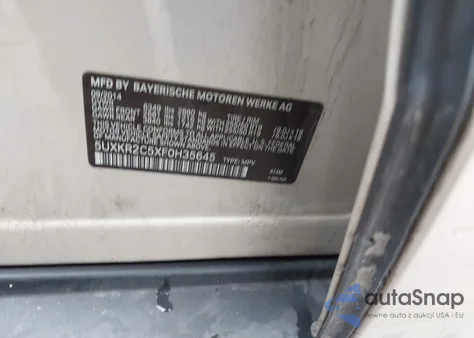 2015 BMW X5 Sdrive35I from USA, damaged, VIN 5UXKR2C5XF0H35645